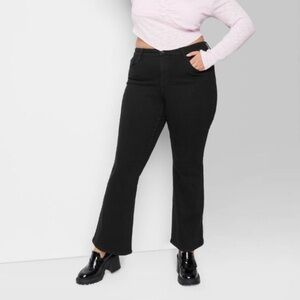 Wild Fable Black Denim Low Rise Flare Jeans Size 14